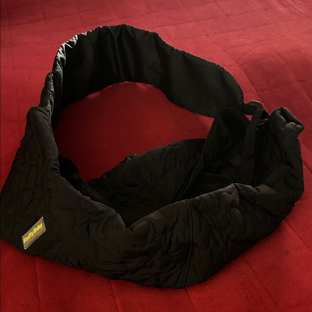 Black Quilted Sling Bag